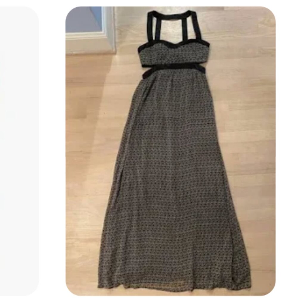 Arc & Co. Full length dress with cut outs